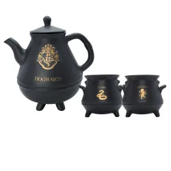 Hogwarts Teapot with cauldrons mugs set