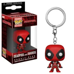Keychain: Marvel Pocket POP! Vinyl Deadpool with Swords