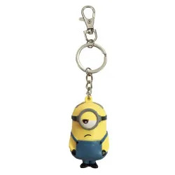 Keychain:  Minions with Anti-Stress Figure Stuart 7 cm