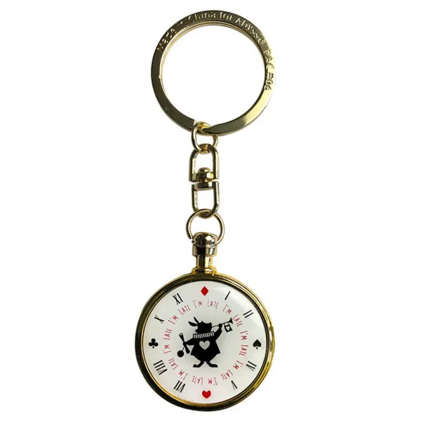 Keychain: Rabbit's clock (Alice in Wonderland)