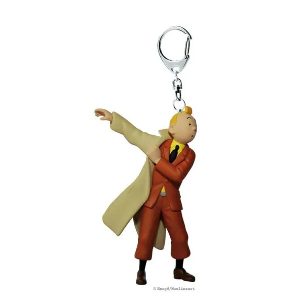 Keychain: Tintin in trenchcoat