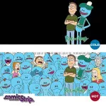 Heat Change Mug: Jerry and Mr Meeseeks