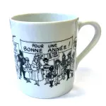 Mug Tintin with wishes