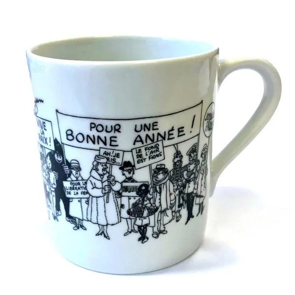 Mug Tintin with wishes