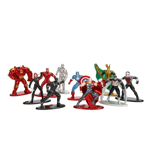 Μικρές μεταλλικές φιγούρες - Πακέτο 1 Marvel Avengers με 10 φιγούρες