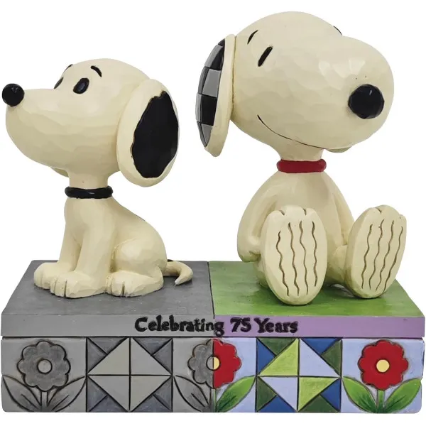 Peanuts του Jim Shore: 1950s Snoopy & Today's Snoopy "I Remember You" Celebrating 75 years