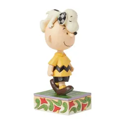 Peanuts του Jim Shore:  Snoopy on Charlie Brown's Head "Head Honcho"