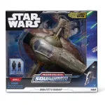 Star Wars Micro Galaxy Squadron Feature Vehicle with Figures: Boba Fett`s Starship