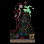 Disney Showcase: The Nightmare Before Christmas "Santa Jack with Zero by Tree" του Jim Shore