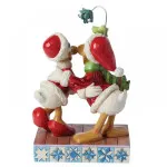 Disney Traditions: Donald Duck and Daisy Duck "Mistletoe Christmas" του Jim Shore