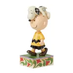 Peanuts του Jim Shore:  Snoopy on Charlie Brown's Head "Head Honcho"