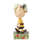 Peanuts του Jim Shore:  Snoopy on Charlie Brown's Head "Head Honcho"