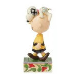 Peanuts του Jim Shore:  Snoopy on Charlie Brown's Head "Head Honcho"