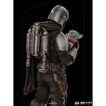 Star Wars: The Mandalorian Art "Mandalorian & Grogu" (Scale 1/10)