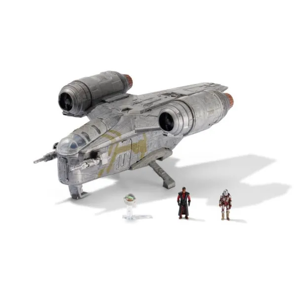 Star Wars Micro Galaxy Squadron Feature Vehicle with Figures: Razor Crest