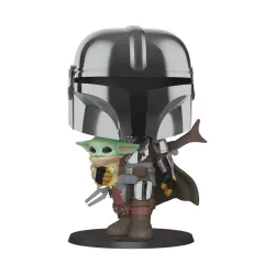 The Mandalorian Super Sized POP! - The Mandalorian holding The Child