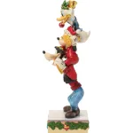 Disney Traditions του Jim Shore: Mickey, Donald & Goofy A Holiday Pile Up