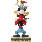 Disney Traditions του Jim Shore: Mickey, Donald & Goofy A Holiday Pile Up