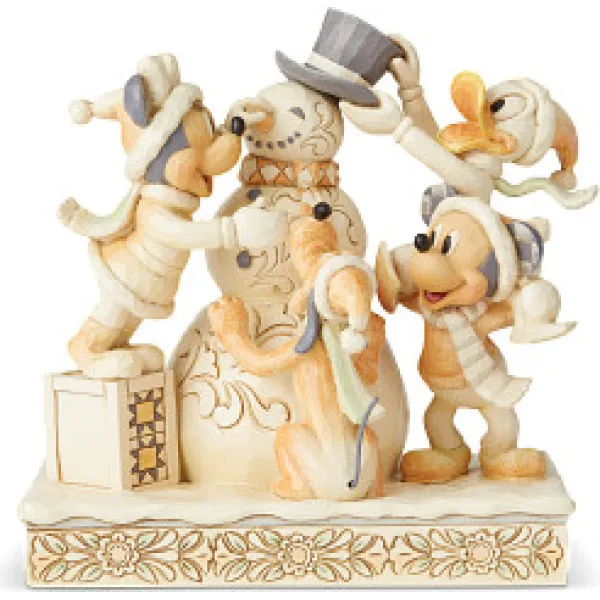 Disney Traditions του Jim Shore: Mickey Mouse Fab 5 White Woodland