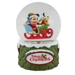 Disney Traditions του Jim Shore: Mickey & Pluto Christmas Waterball