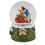 Disney Traditions του Jim Shore: Mickey & Pluto Christmas Waterball