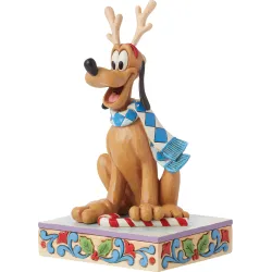 Disney Traditions του Jim Shore: Pluto "Dashing Rein-dog"
