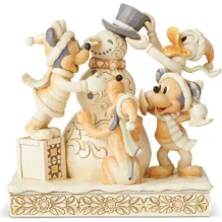 Disney Traditions του Jim Shore: Mickey Mouse "Fab 5 White Woodland"