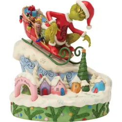 Dr. Seuss του Jim Shore: Grinch "Grinch on Small Sled"
