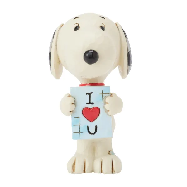 Peanuts του Jim Shore: Σνούπι I Love You Sign Mini
