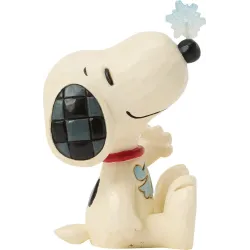 Peanuts του Jim Shore: Snoopy Snowflake on Nose Mini