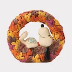 Peanuts του Jim Shore: Σνούπι Snoopy on Fall Wreath