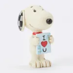 Peanuts του Jim Shore: Σνούπι I Love You Sign Mini