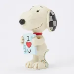 Peanuts του Jim Shore: Σνούπι I Love You Sign Mini